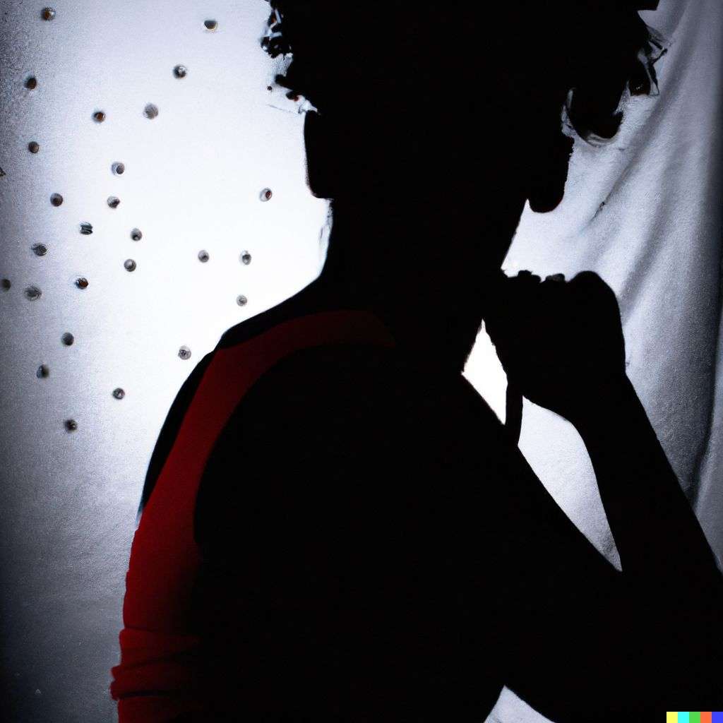 a representation of anxiety, photograph, backlit lighting